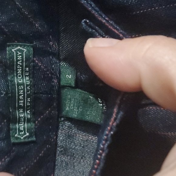 Lauren Jeans Company Pinstriped Jeans Size 2 - Picture 4 of 7
